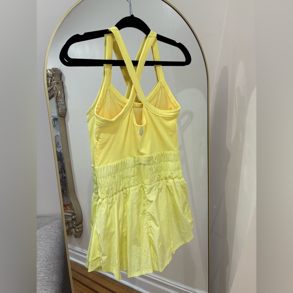 Free people movement Way Home skort romper in Lemon Verbena Medium - Picture 10 of 13